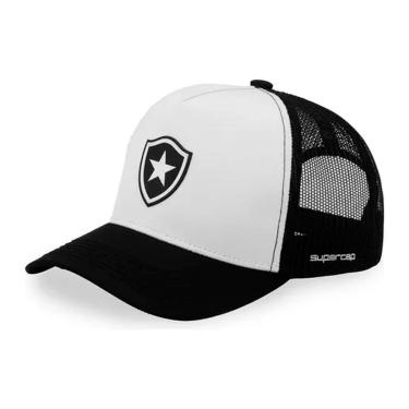 Imagem de Boné Supercap Botafogo Tela Escudo Frontal Central Licenciado Preto-Masculino