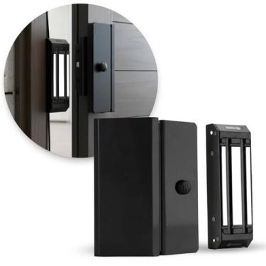 Imagem de Fechadura Eletroímã M100 Com Sensor Imã Magnética Ipec - Ipec, PRETA