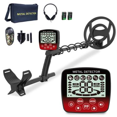 Imagem de Cyphyja Detector de metais à prova d'água para adultos, detectores de metais profissionais IP68 de 25,4 cm, 5 modos, detector de metais oro y Plata, detector de ouro com pá, bolsas, fones de ouvido