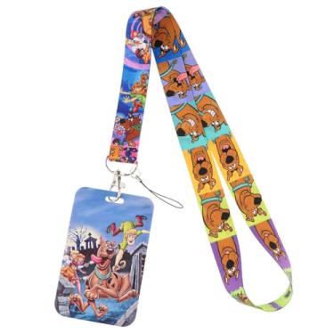 Imagem de Cordão engraçado de terror para cães de Halloween, cordão de suporte de crachá de desenho animado para cartão, viagem