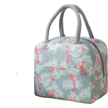 Imagem de Lancheira isolada com alças para homens e mulheres porta-recipientes de alimentos espessos à prova de vazamento, lancheira térmica para trabalho e escritório