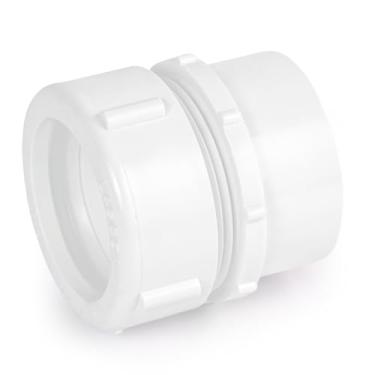Imagem de SUPPLYGIANT Pacote com 75 adaptadores de armadilha DWV de PVC de 3,8 cm x 3,5 cm com porca de poli - torneira macho x junta deslizante, encaixe para sistemas de drenagem, resíduos e ventilação, branco