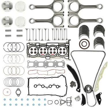 Imagem de Kit de reconstrução de revisão do motor corrente de sincronização pistão válvulas rolamento adequado para Dodge Journey Caliber Jeep Compass Patriot Chrysler 200 Sebring ED3 EDG ED4 ERZ 2.4L 2007-2020