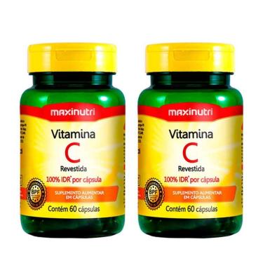 Imagem de Kit 02 Vitaminas C Revestida 100% Idr Maxinutri 60 Capsulas