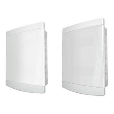 Imagem de Quadro Distribuição Embutir 12- 16 Disjuntores Tampa Translúcida - Tigre