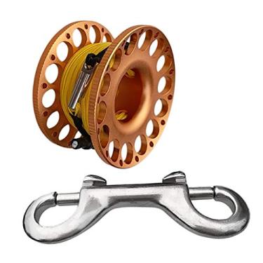 Imagem de Carretel de mergulho confiável para mergulho de 30 m linha fácil de implantar | Estrutura de alumínio premium e aço inoxidável | Equipamento de mergulho profissional em cavernas e naufrágios | para