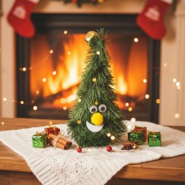 Imagem de Árvore de Natal Dançante com Som e Luz Divertida Natalina Decorativa Musical Feliz Natal Decora Casa Escritorio Sala Primum