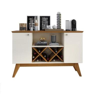Imagem de Aparador Sala 2 Porta Retrô Cozinha Buff Armario Adega Ellegance - DUL