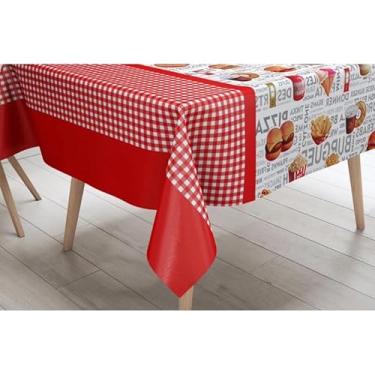 Imagem de Toalha de Mesa de Plástico Térmica e impermeável, para mesas(Lanche)