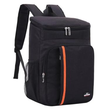 Imagem de Mochila térmica isolada e à prova de vazamentos sacola para compras piqueniques acampamentos caminhadas praia parques passeios diários Forro bem isolado mantém itens frios congelados refrescantes supr