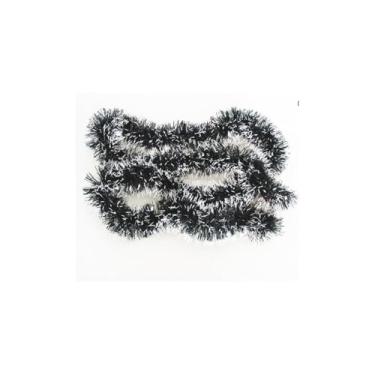 Imagem de Festão Verde Nevado para Decoração de Natal, PVC e Arame, 2m x 9cm, Verde com Pontas Brancas, Ideal para Mesa, Porta, Jardim e Ceia