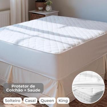 Imagem de Protetor de colchão queen ultrassonic + saúde - sortido - First Class,