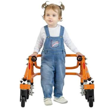 Imagem de Andador Posterior Infantil de Alumínio com 4 Rodas Mercur Tamanho PP