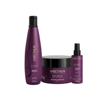 Imagem de Kit aneethun no frizz system sh, mascara, finalizador 300ml