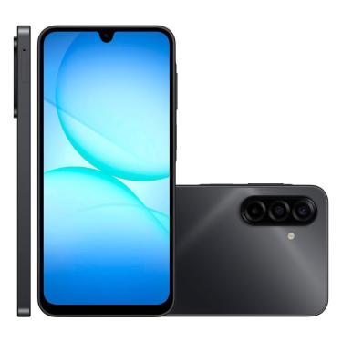 Imagem de Smartphone Galaxy A17 com IA, Câmera Tripla, 128 GB, 4G, A175M Samsung - Preto