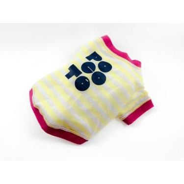 Imagem de Camiseta listrada para Pet Picninho - AMARELA (PP)