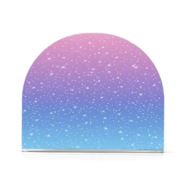 Imagem de xigua Porta-guardanapos de acrílico, porta-guardanapos rosa azul roxo brilhante para mesas cozinha restaurante decoração de casa, suporte decorativo moderno para guardanapos de coquetel de papel de