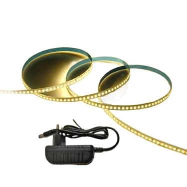 Imagem de Kit 3 Fita LED Decorativa 120 LED/m 12V IP20 3528 Três Cores Disponíveis 5m - Ideal para Decoração, Quarto e Festa(Branco Quente com Fonte)