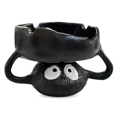 Imagem de Cinzeiros engraçados, suportes de sprite de fuligem de desenho animado de resina para vela Tealight/cristal/joias/chaves para decoração de casa, presentes exclusivos para elefante branco/inauguração