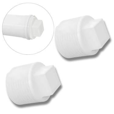 Imagem de Plug Tampão 3/4" polegada Roscável em PVC Branco | Utilimix | 02 un