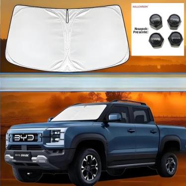 Imagem de Protetor Solar Para Para-brisa De Carro BYD Shark 6 2024 2025, Refleto