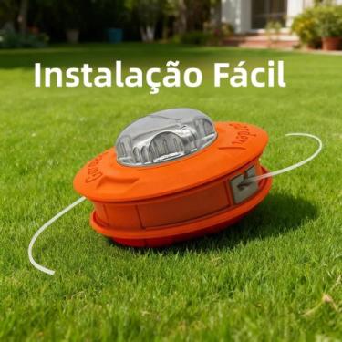 Imagem de Cabeça De Cortador De Grama Universal M10 Em Alumínio E Nylon Com 2 Li