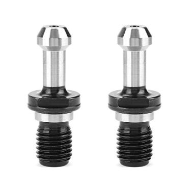 Imagem de Hyuduo BT40 Pino de Tração de 45 Graus, Botão de Retenção Tratado Termicamente Em Aço Carbono Sólido Com Roscas para Centro de Usinagem CNC, Suporte de Ferramenta Durável de 2 Pacotes para