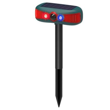 Imagem de Pssopp Alarme Solar Com Sensor de Movimento Externo, Fabricante Alto de 129db, 4 Modos de Luz Estroboscópica para Casa, Vila, Quintal, Galinheiro