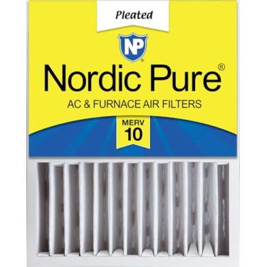 Imagem de Nordic Pure 16 x 20 x 5 (tamanho real: 15 7/8 x 19 5/8 x 4 3/8) Honeywell/Lennox Filtro de ar MERV 10 de substituição 1 pacote