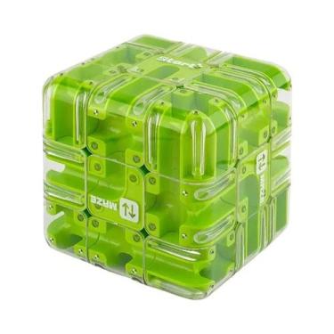 Imagem de Brinquedo Educacional Cubo Mágico 3D Labirinto Jogo De Quebra-Cabeça D