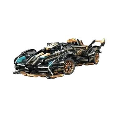 Imagem de Brinquedos De Blocos De Montar Green Racing 1690 Peças Materiais ABS M