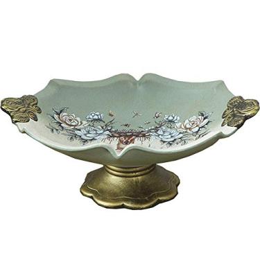 Imagem de Prato de frutas de cerâmica, tigela de frutas, bolo, sobremesa, suporte, panela, pastelaria, bandeja de servir, cupcake, pastelaria com prato para aniversário/festa/casamento