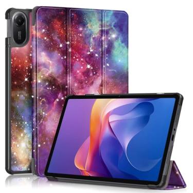 Imagem de DINGGUAGUA Capa compatível com tablet Xiaomi Redmi Pad 2 de 11 polegadas 2025, capa rígida leve com capa automática para despertar/hibernar, Galaxy