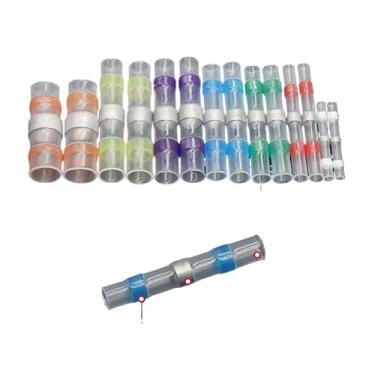 Imagem de ROUPWKWO 50 ~ 1000 peças de conectores de fio de vedação de solda 3:1 terminais de fio elétrico à prova d'água com isolamento térmico (branco, 1000 peças)