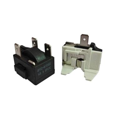 Imagem de NUHFUFA QPS2-A15MD3 Geladeira de 3 pinos + protetor de borboleta, compressor, protetor de iniciante, resistente, produzido pelo fabricante original para acessórios de geladeira/freezer