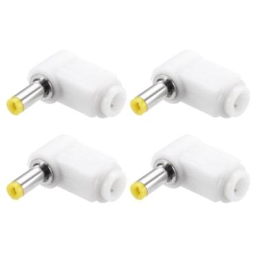 Imagem de Adaptador macho de alimentação CC de 4,8 mm x 1,7 mm, gatilho de 2,4 cm, conector adaptador de tomada de alimentação CC para reparo de adaptador de cabo DC, branco