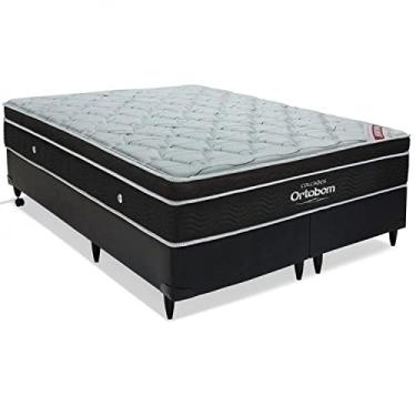 Imagem de Cama Box Queen Ortobom Elegant Superpocket Ortobom Preto/Branco