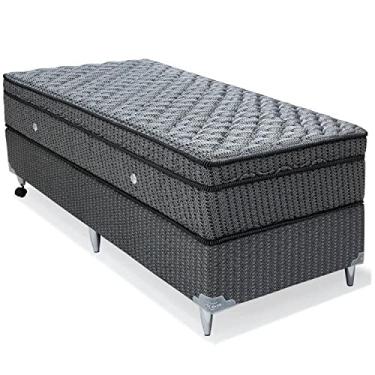 Imagem de Cama Box Orthotel Luxo King Molas Superlastic Ortobom Cinza