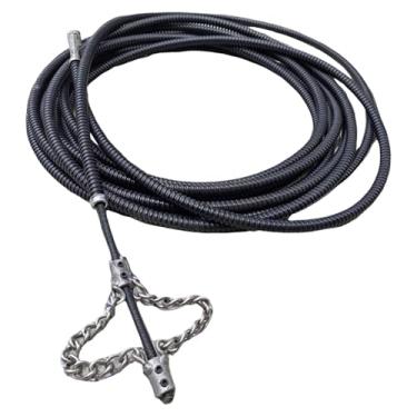 Imagem de Ｂｅｓｇａ Desentupidor de ralos, ferramenta eficiente para limpeza de canos, desentupimentos, tipo cobra, em metal, para ralos de vasos sanitários, chuveiros, 8 M