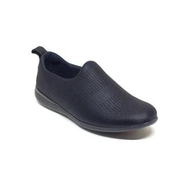 Imagem de Tênis Casual Feminino Neoprene Calce Fácil Usaflex Af0607 Preto-Feminino