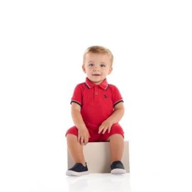 Imagem de Macaquinho Polo Bebê Piquet Elastano Quimby-Masculino