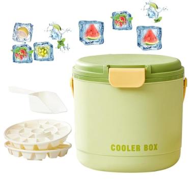 Imagem de Balde de ao ar livre, balde de de vinho - Cooler de vinho portátil isolado com tampa,acessórios mais frios Chefador de caçamba de cerveja para piquenique, acampamento, eventos ao ar livre