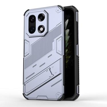 Imagem de LTLMYDAM Capa fina para OnePlus 15, suporte ajustável militar fosco capa resistente a impactos de policarbonato, cinza, 15