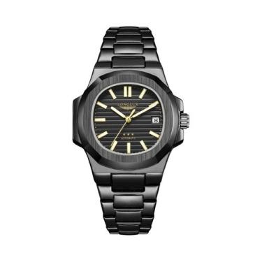 Imagem de Relógio De Pulso Masculino À Prova d'Água Em Aço Inoxidável Com Luz Me