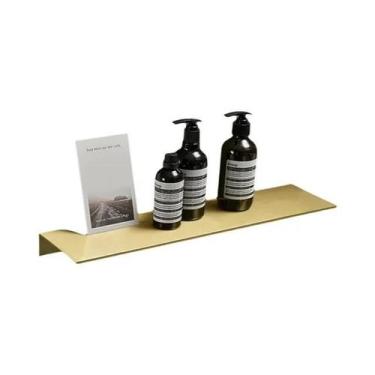 Imagem de Prateleira De Armazenamento Moderna Em Ouro Escovado Preto E Branco Pa