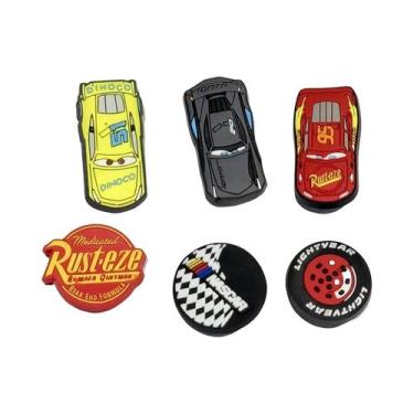 Imagem de Charms De Sapato PVC Do Menino Disney Lightning McQueen 6 Peças Decora