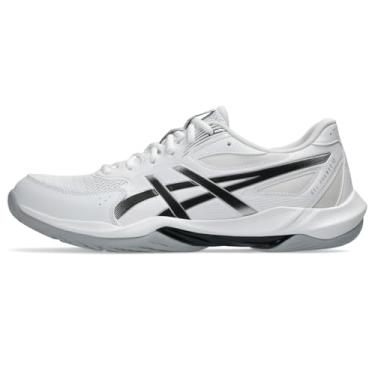 Imagem de ASICS Tênis masculino Gel-Rocket 12 Court, Branco/preto, 11.5