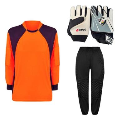 Imagem de Kit De Goleiro TRB + Luva De Goleiro Infantil Vasco DRB Goalkeeper-Unissex