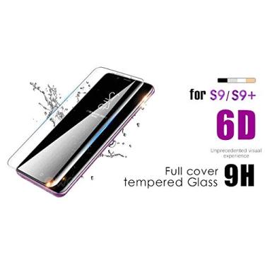 Imagem de Vidro temperado curvado completo 6D para Samsung Galaxy S9 S8 Plus Note 8 9 5D película protetora para Samsung A6 A8 2018 (para Samsung Note 9 / Branco)