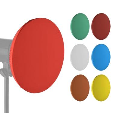 Imagem de Generic Máscara refletora de luz para câmera fotográfica, capa mole de 42 cm, cobertura macia, refletor, ajustável, difusor de lâmpada, 7 peças, 42 cm, pano de sombra de luz para fotografia